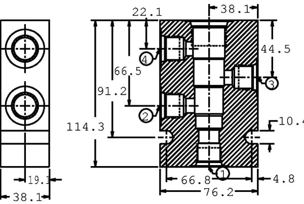 Danfoss - CP9124A06 - Aluminum Housing Cp12-4 -A-06 (3/8")