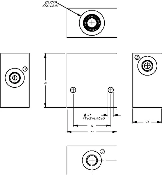 Danfoss - CP983A06M - Danfoss Aluminum Housing SDC 8-3 -A-06 (3/8")
