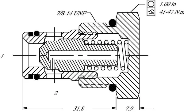 Danfoss - CV10NP03B350 - Check Valve CV10-NP-03-B00-35