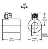 Danfoss - D14E12D18ADN - Coil 12 V DC D14E 35 W