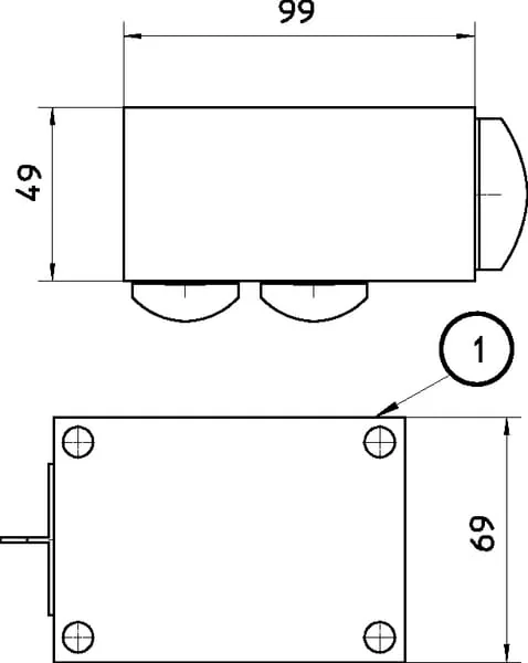 Danfoss - KRVB002 - Return Block 2x3/4" 1x1"