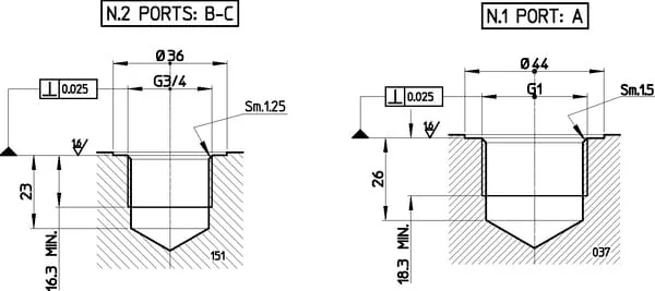 Danfoss - KRVB002 - Return Block 2x3/4" 1x1"