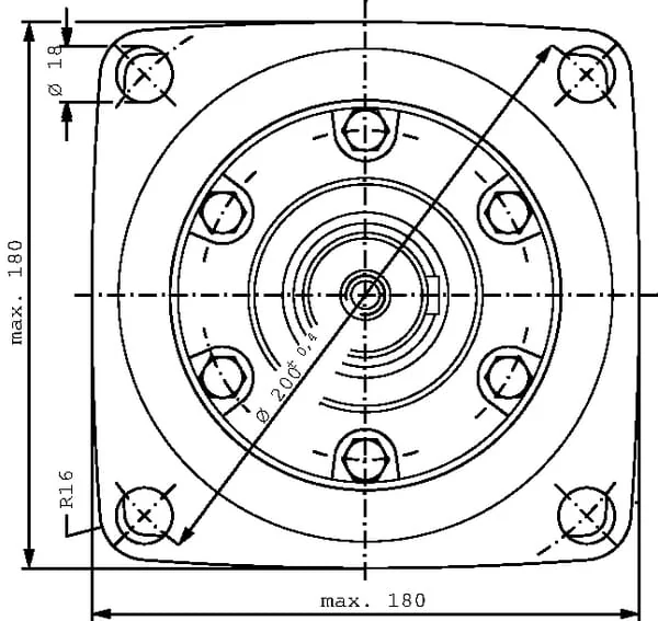 Danfoss - OMTW400151B0310 - Wheel Motor Shaft Diameter 45 Conical 151B0310
