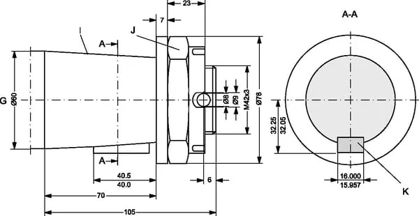 Danfoss - OMVW315151B3120 - Wheel Motor, Shaft Diameter 60 Tapered