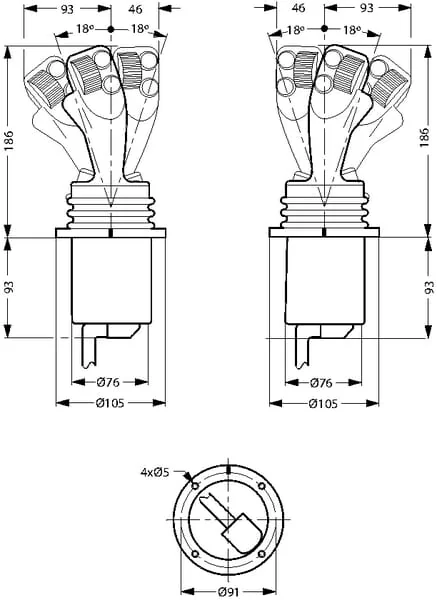 Danfoss - PROF162F1102 - Joystick PROF1