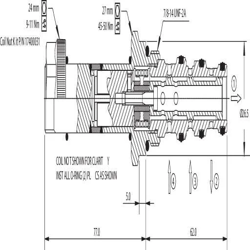 Danfoss - SV1024070000B00 - Control Valve 4/2 Sv10-24-07-00-00-B-0