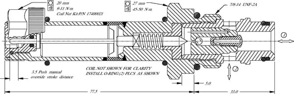 Danfoss - SVP10NOR00B00 - Cartridge Valve 2/2 Svp10-Nor-00-B-00