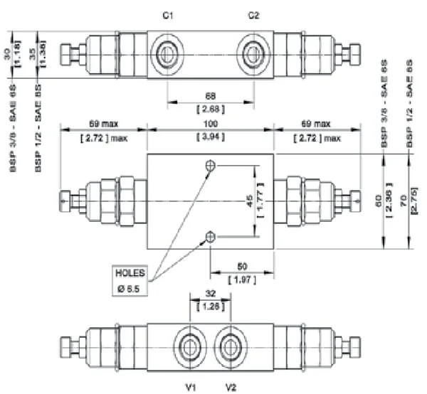 Danfoss - VCB06EN3BDF12210 - Counter Balance Valve