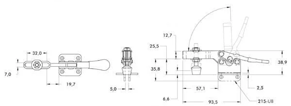 Destaco - DE215U - Destaco Horizontal Clamp