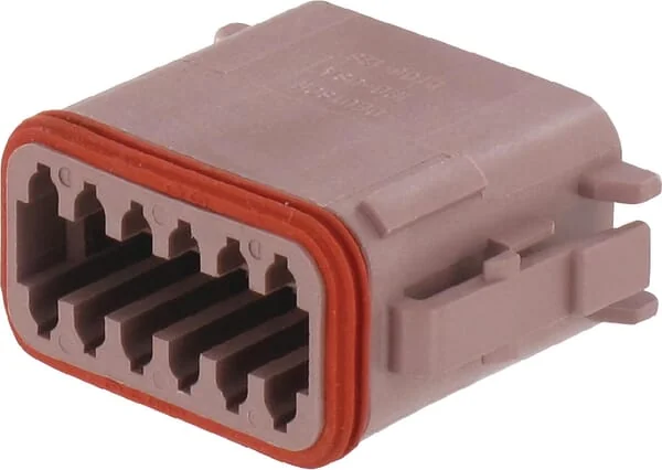Deutsch - DSDT0612SD - Plug Housing 12 P. Female DT