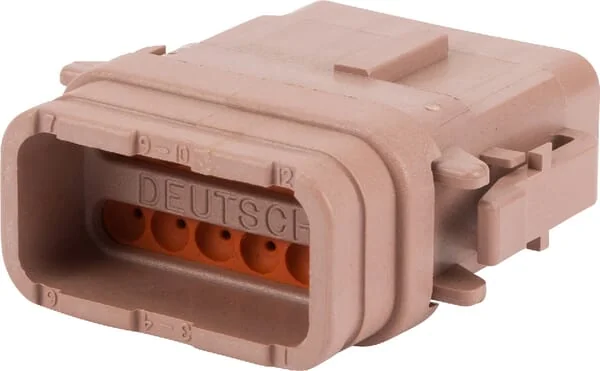 Deutsch - DSDTM0612SDE007 - Plug Housing Male, Grey, 12 Poles Series DTM, Deutsch