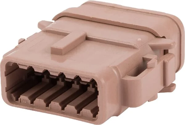 Deutsch - DSDTM0612SDE007 - Plug Housing Male, Grey, 12 Poles Series DTM, Deutsch