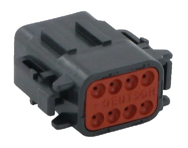 Deutsch - DSDTM068SB - Plug Housing Female, Black, 8 Poles Series DTM, Deutsch