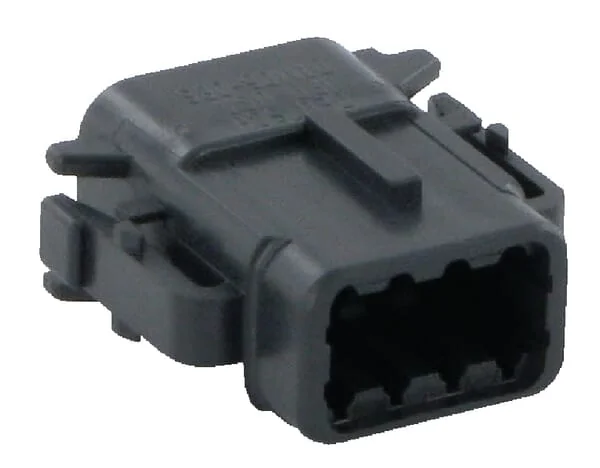 Deutsch - DSDTM068SB - Plug Housing Female, Black, 8 Poles Series DTM, Deutsch