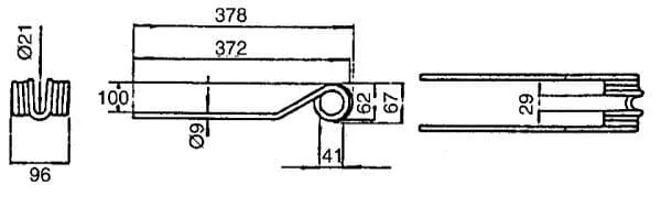 Deutz Fahr - VF06580456 - Four-Tooth DF