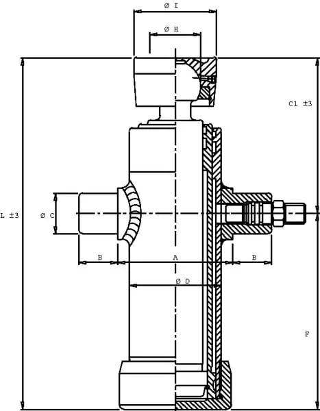 Di Natale Bertelli - TC3024 - Telescopic Cylinder TC 3024 Ball