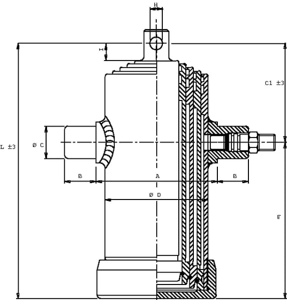 Di Natale Bertelli - TC3046F - Telescopic Cylinder TC 3046 Eye
