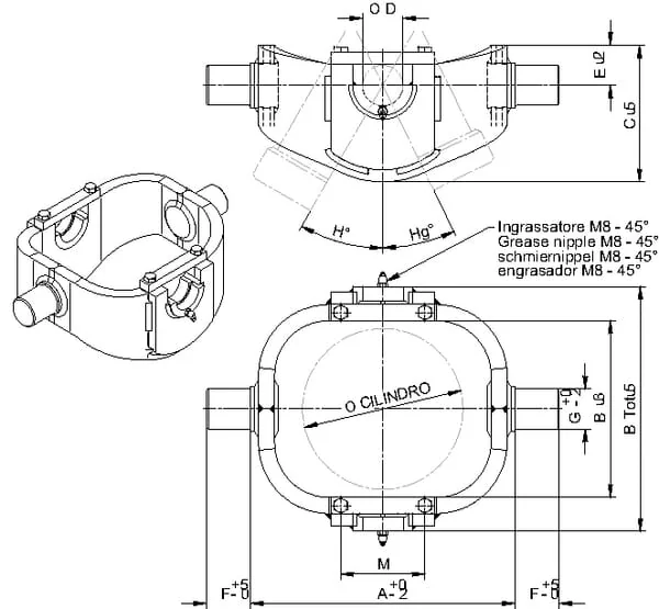 Di Natale Bertelli - TC910300 - Trunnion Cradle