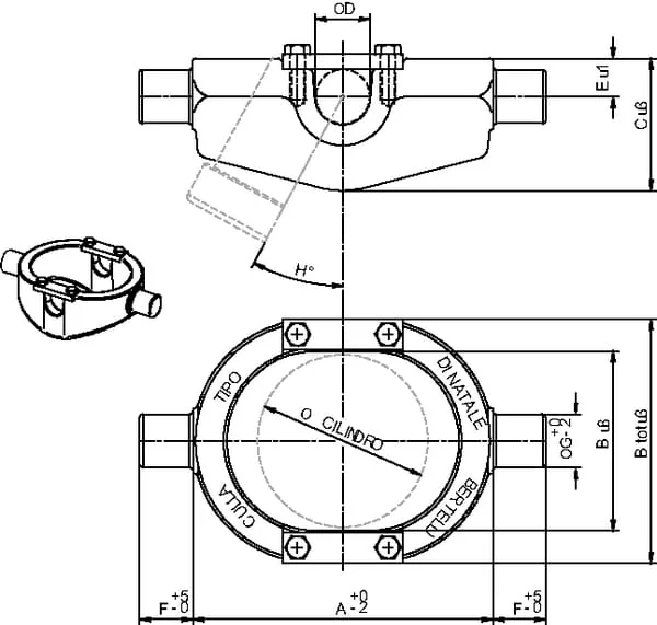 Di Natale Bertelli - TC9K095 - Trunnion Cradle K095