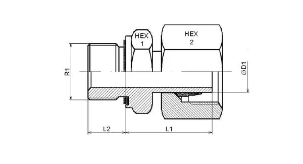 Dicsa - EGESD6LR18WDRVS - Coupling 6L R1/8 WD St. Stl.