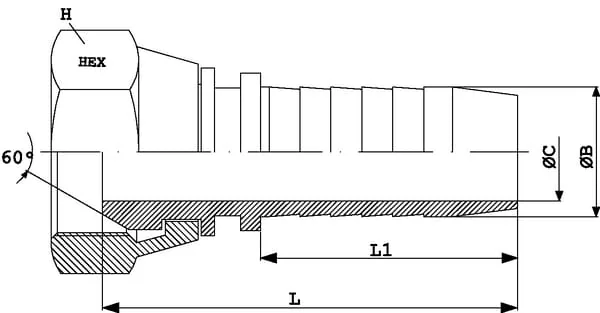 Dicsa - PF84RVS - Dicsa Pillar DN08-1/4 BSP Stainless Steel