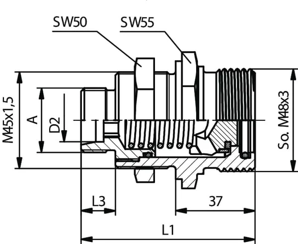 DNP - RSF16S30 - Female Coupling 20S