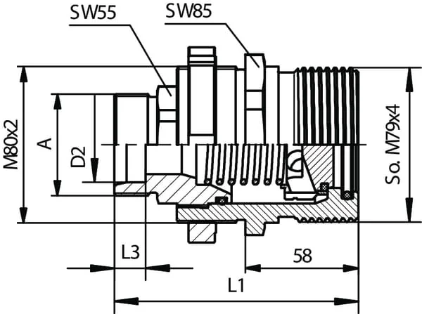 DNP - RSF25S52 - Female Coupling 38S