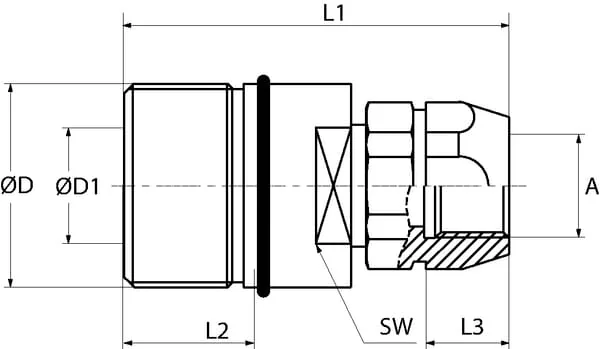 DNP - SKSF25C12 - Coupling 3/4" BSP