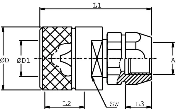 DNP - SKSM25C12 - Hydraulic Coupling 3/4" BSP