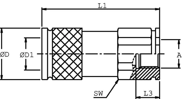 DNP - SKVF19C16 - QR Coupling Female 3/4" - 1" BSP