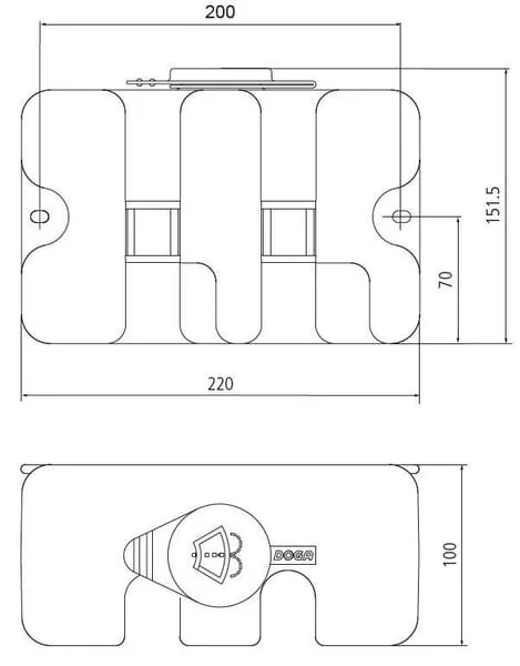 Doga - 23210012000 - Windscreen Washer Tank