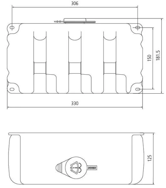 Doga - 23520013000 - Windscreen Washer Tank