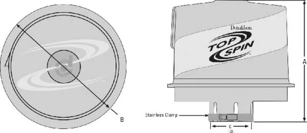 Donaldson - H002434 - Pre-Cleaner Topspin Donaldson