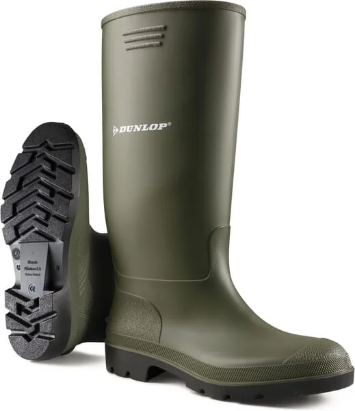Dunlop - 380VP41 - Green Boots, Size 7 Wellingtons Pricemastor Dunlop