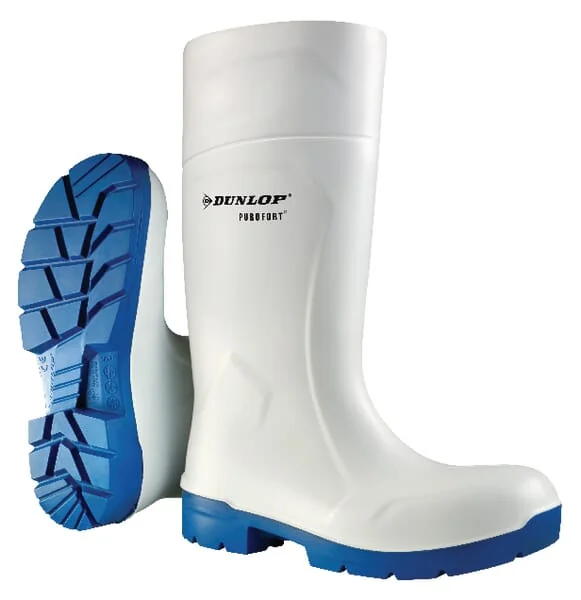 Dunlop - CA611314950 - Safety Boots White Class S4, Size 14 Wellingtons Purofort® Foodpro Dunlop