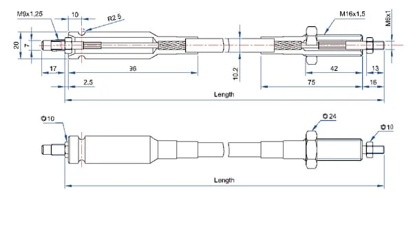 Dura - AK200 - Dura Remote Control L=2000 mm