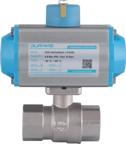 Duravis - BLV032DA - Duravis Pneumatically Actuated Ball Valve 1 1/4" d.w