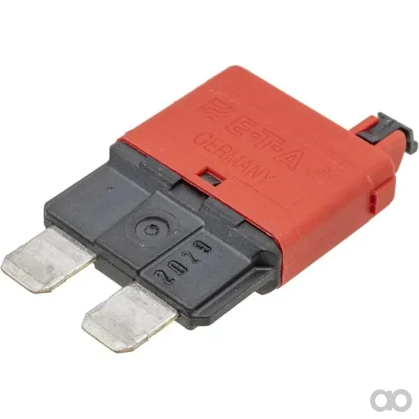 E.T.A - SI25110 - Fuse Thermal Manual Reset 28V 10A Length 34.4mm Black E.T.A