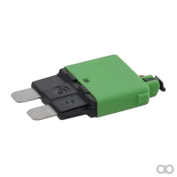 E.T.A - SI25130 - Fuse Thermal Manual Reset 28V 30A Length 34.4mm Green E.T.A
