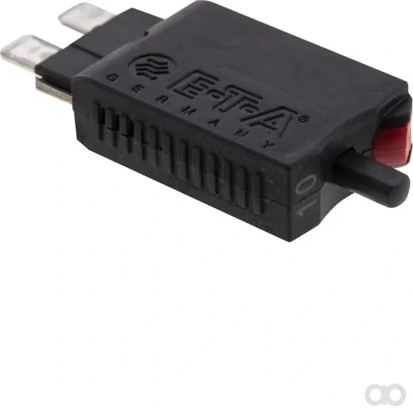 E.T.A - SI26010 - Fuse Thermal Manual Reset 28V 10A Length 51.6mm Red E.T.A