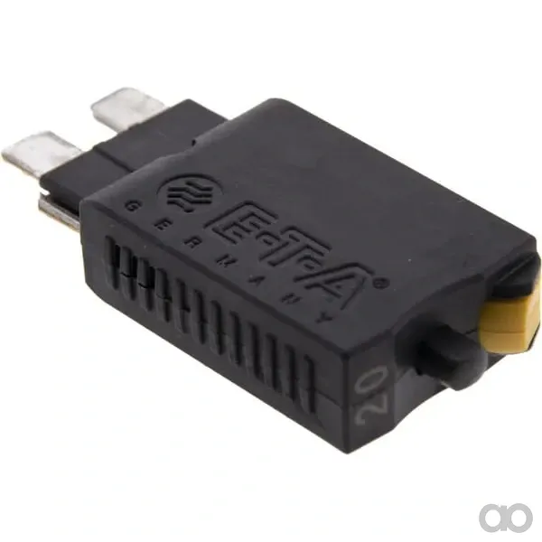 E.T.A - SI26020 - Fuse Thermal Manual Reset 28V 20A Length 51.6mm Yellow E.T.A