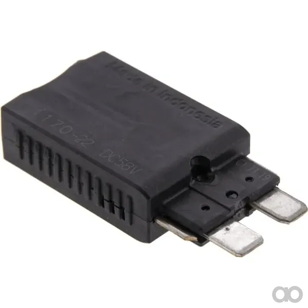 E.T.A - SI26020 - Fuse Thermal Manual Reset 28V 20A Length 51.6mm Yellow E.T.A