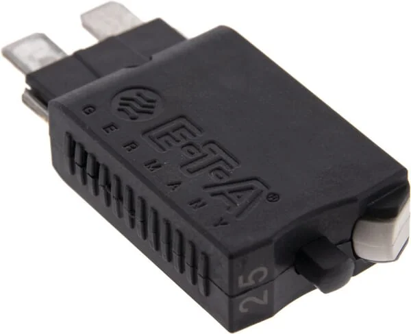 E.T.A - SI26025 - Fuse Thermal Manual Reset 28V 25A Length 51.6mm White E.T.A