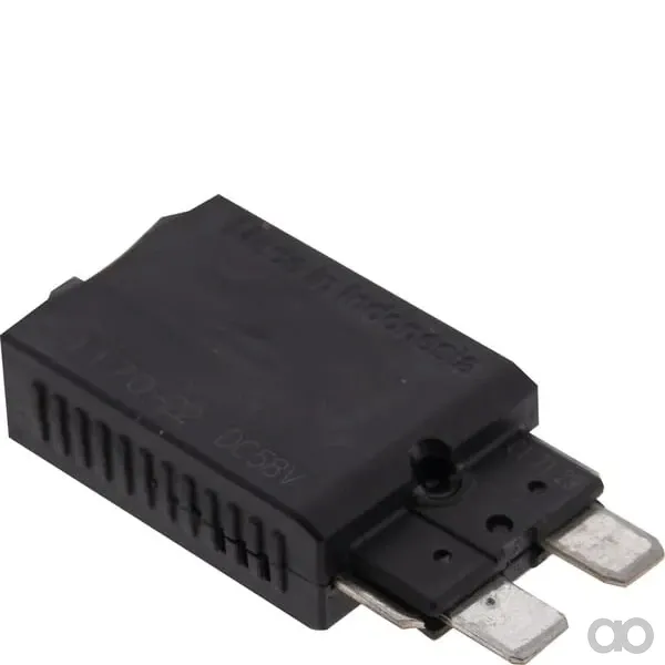 E.T.A - SI26025 - Fuse Thermal Manual Reset 28V 25A Length 51.6mm White E.T.A
