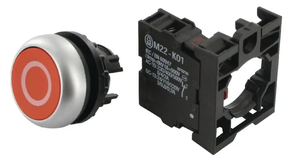 Eaton - M22DRX0K01 - Pushbutton Complete 1NC Red 0