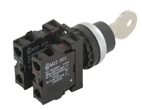 Eaton - M22WRSK11 - Key-Operated Button Complete 1NO/1NC