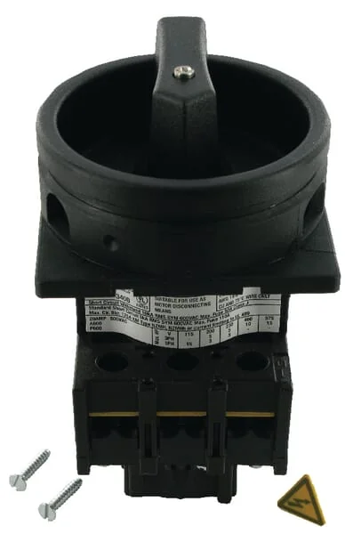 Eaton - P125EASVBSW - Rotary Switch 3P, 25A, BK