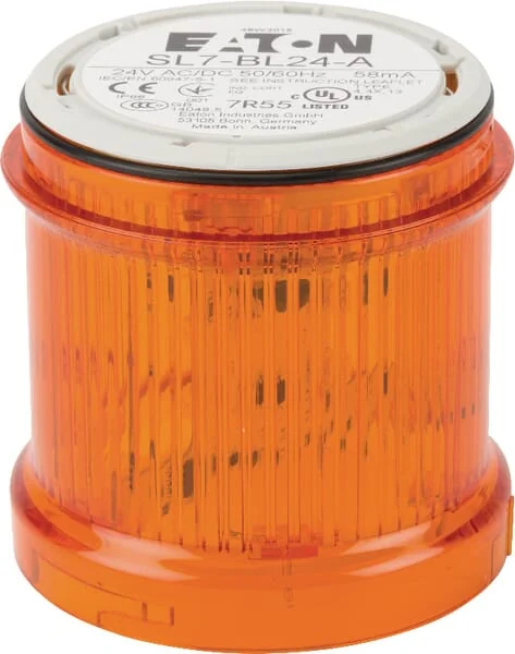 Eaton - SL7BL24A - Flashing Signal Tower LED, 24V, Amber, Eaton