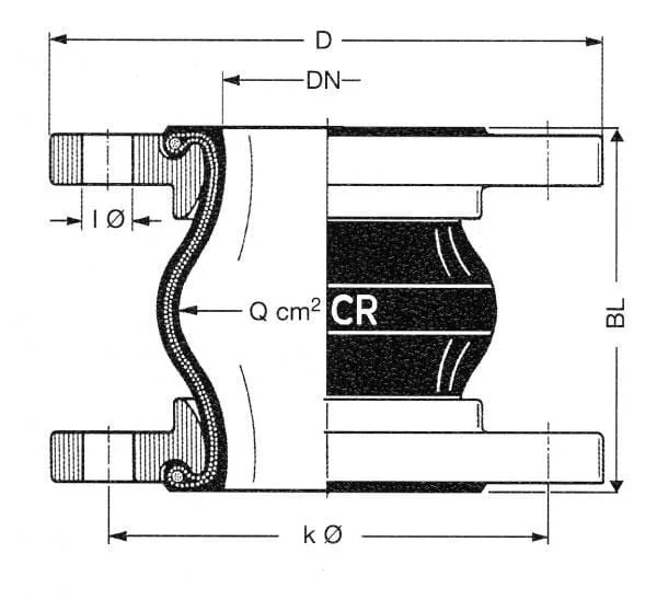 ELAFLEX - ERVCR250 - Coupling Diameter 250mm