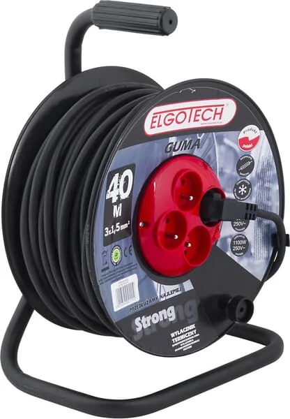 Elgotech - 1760751240 - Winded Rubber Extension Cord, 40 m